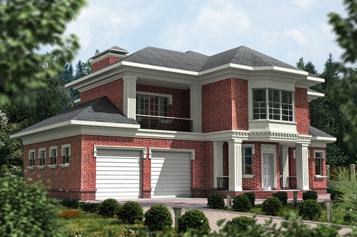 Проект дома из кирпича Brickster