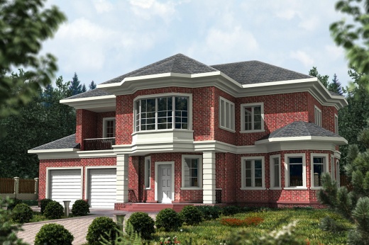 Проект дома из кирпича Brickster